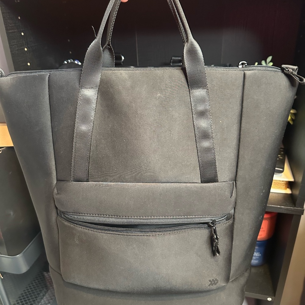 Faux Neoprene Scuba Tote Backpack - All in Motion BLACK